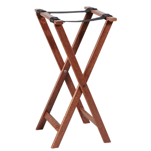 AM-WTSW39 TRAY STAND WOOD WALNUT 38"HT