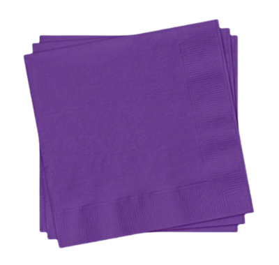 B1010VLT BEVERAGE NAPKINS, 2-PLY, VIOLET (1M/CS)