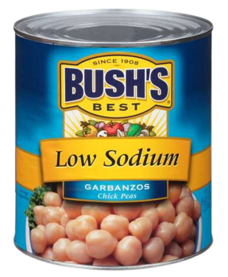 BEANS10GAR GARBANZO BEANS LOW SODIUM(6/#10)