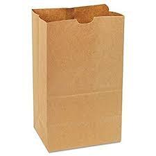 BG25SQBR-HVY BROWN BAG 25# HEAVY SQUAT (2PK/200)BL