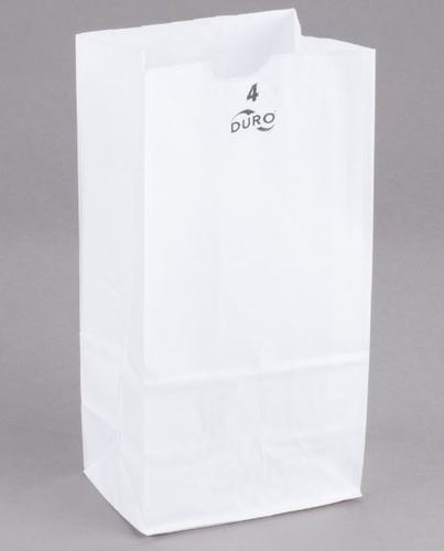 BG4WH WHITE BAG 4#  (500/SL)(8SL=1BALE)