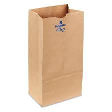 BG8HBRBULW BROWN BAG, 8# BULWARK EXTRA HEAVY    400/BL