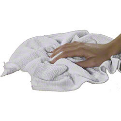 BMRB BAR TOWEL WHITE TERRY COTTON RIBBED 28OZ   PK:1DZ