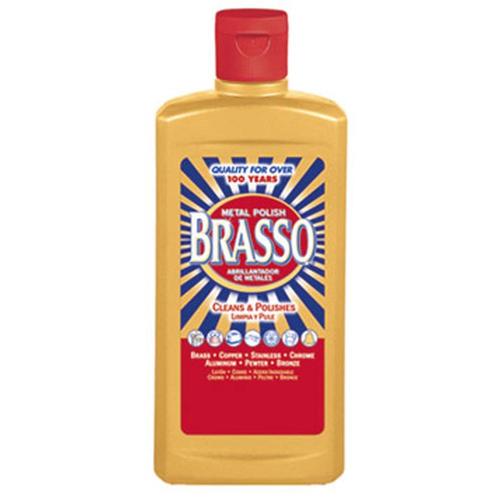 BRASS08 BRASSO METAL CLEANER AND POLISH 8OZ BOTTLE   8EA/CS