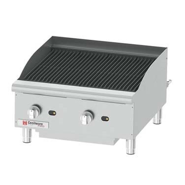 CEC-CCP24 CHAR BROILER RADIANT 24" NGAS 2 - BNR 80K BTU