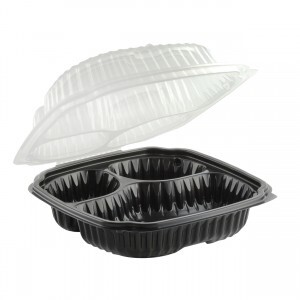 CL91033B CULINARY LITES HINGED 10.5X9.5 3-COMPT  120/CS