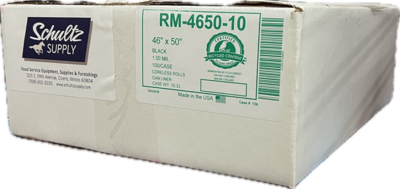 CLRSM465010 CAN LINER 46X50HR 60GAL 1.0MIL BLACK  (100/CS)
