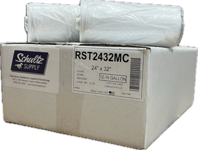 CLRST294409C LINER 29 X 44 HUGGER CLEAR ( 100 / CS )  .90MIL  23GAL