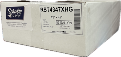 CLRST4347XHB LINER 56GAL/43X47 GRAY 1.1 MIL (10RL OF 10)