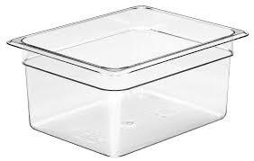 CM 26CW CLEAR POLY FOOD PAN 1/2 SIZE 6" DEEP    6EA/CS