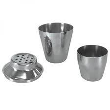 CTSH3P08 COCKTAIL SHAKER 3 PIECE 8OZ S/S