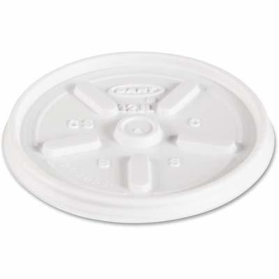 D12JL WHITE LID VENTED  (10PK/100)