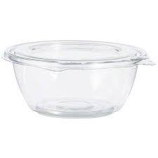 DCTR24BF SAFESEAL 24OZ TAMPER RESISTANT BOWL W/ HINGED FLAT LID (150/CS)