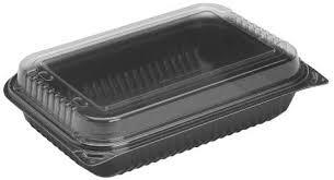 DS919017 HINGED PLASTIC DINNER BOX 11X8X3.6   (100/CS)