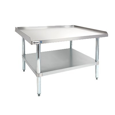 ES3036GS EQUIP STAND 36" W X 30" DP SS TOP GALV LEGS & UNDRSHLF