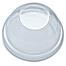 FK-DLKC16/24 DOME LID W/ HOLE 16-24OZ 1M/CS