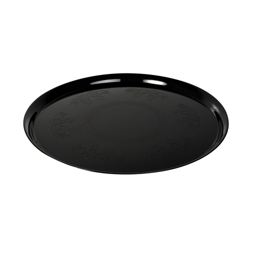 FLS7601BLK 16" HARD PLASTIC BLACK TRAY (25)