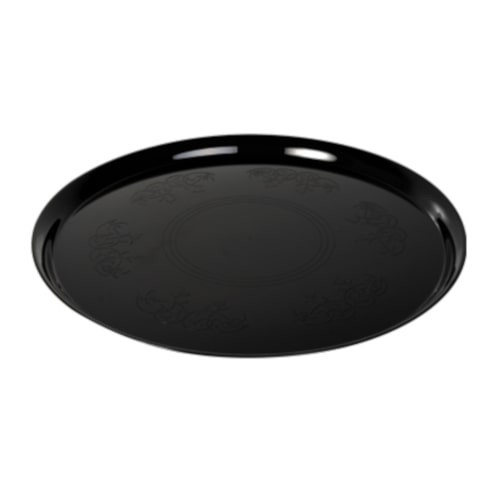 FLS7801BLK 18" HARD PLASTIC BLACK TRAY(25)