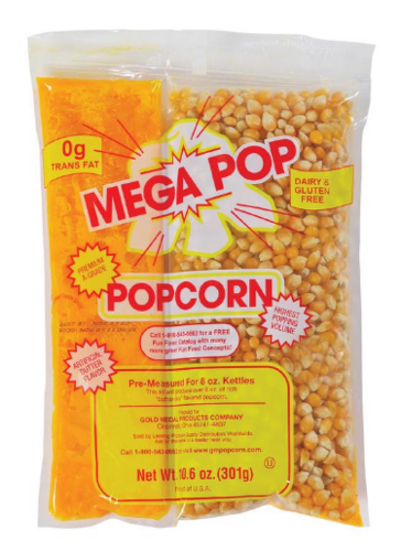 GOME-2838 POPCORN/OIL/SALT KIT 8OZ    24/CS