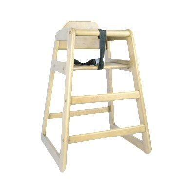 HC-WOOD HIGH CHAIR NATURAL (ASSEMBLED) STANDARD DINING HEIGHT