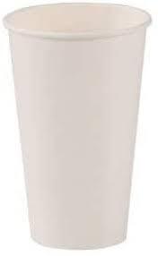 HOTCUP16W1 PAPER HOT CUP 16OZ WHITE (20PK/50)