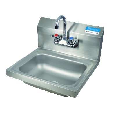 HS-2 HAND SINK SS 17" WIDE WALL MOUNT W/FAUCET
