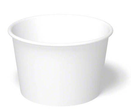 IPFOODCON12W 12OZ PAPER FOOD CONTAINER WHITE  (20PK/50)