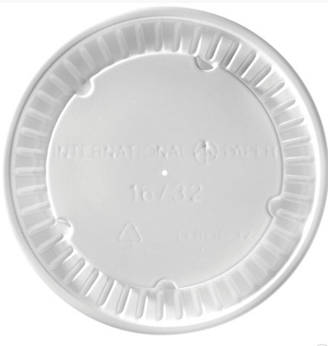 IPFOODLID32 VENTED WHT PAPER  LID FOR16/24/ 32OZ CONTAINER (10/50)