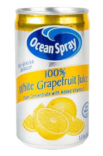 JU7GF OCEAN SPRAY WHITE GRAPEFRUIT JUICE 7.2 OZ   24/CS