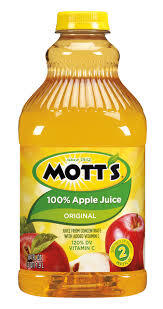 JU864AP MOTT'S 100%  APPLE JUICE 64OZ   8EA/CS
