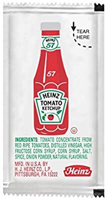 KET01HZ KETCHUP HEINZ PACKETS 9GRM  (1M/CS)