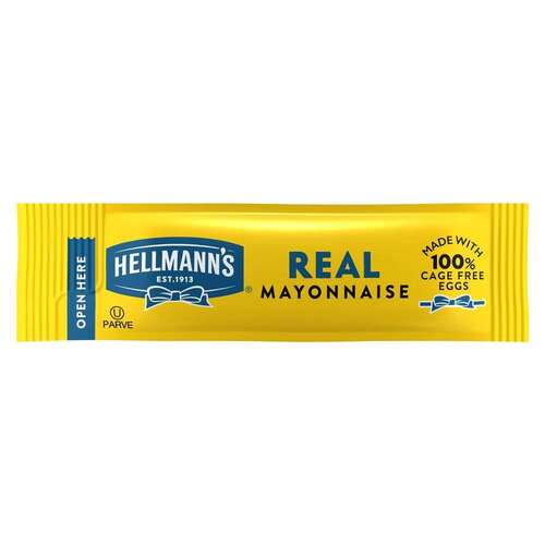 MAYO01HELL HELLMANS MAYONNAISE .38OZ INDIVIDUAL PACKET   204/CS