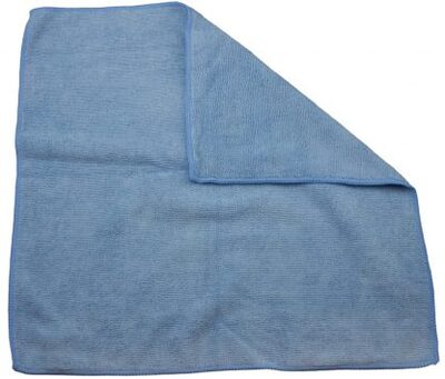 MICROBLU MICROFIBER CLOTH BLUE 16X16    (12/CS)