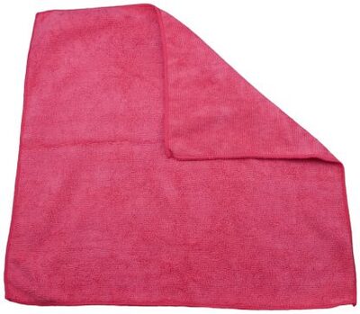 MICRORED MICROFIBER CLOTH RED 16X16    (12/CS)