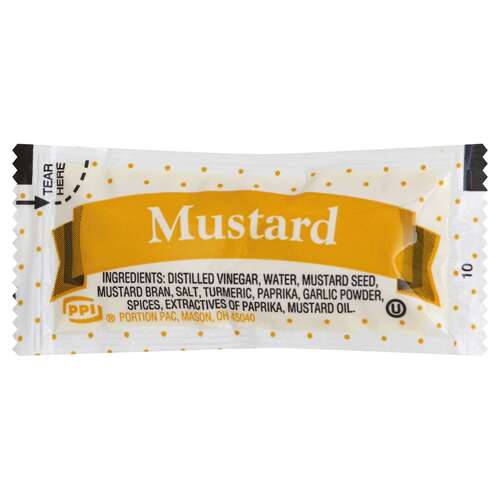 MUST01 MUSTARD PACKETS 5.5 GRAM  (500/CS)