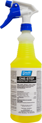 N763Q12 SCHULTZ ONE STEP SANI SPRITZ DISINFECTANT  CLEANER SPRAY PK: 12 QT