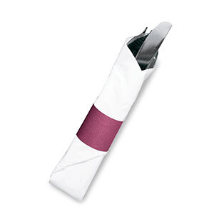 NB415BUR NAPKIN BAND BURGUNDY   (8PK/2500)