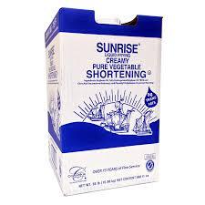 OIL35SUNRISE SUNRISE CREAMY SHORTENING 35# BLUE