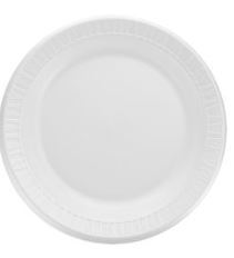 PLT09FL 9" FOAM LAMINATE WHITE PLATE QUIET CLASSIC   (4PK/125)