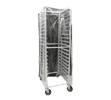 PRFCVR BUNPAN RACK COVER CLEAR 23X28X62 CLEAR PVC  ENDLOAD