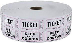 RAF02 DOUBLE RAFFLE TICKETS 20 ROLLS / CASE