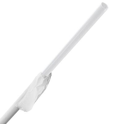 SGW10CLR-4 GIANT WRAPPED CLEAR STRAW 10.25"   4/500/CS
