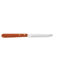 SKW-RSK3 WOOD HANDLE STEAK KNIFE ROUND TIP