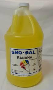 SYR04SBBAN SNO BALL BANANA SYRUP 4GAL/CS