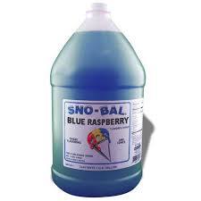 SNO BALL BLUE RASPBERRY SYRUP 4GA/CS