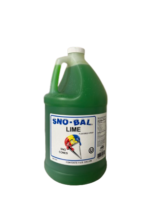 SYR04SBLIM SNO BALL LIME SYRUP    4GAL/CS