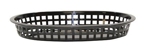 TC1076BK BLACK PLATTER BASKET 10.5X7X1.5 (3DZ/CS)