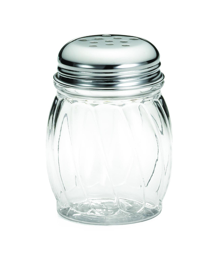 TCP260 6OZ PLASTIC CHEESE SHAKER PERFORATED TOP   2DZ/CS
