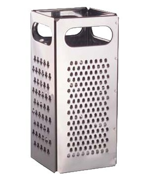 VOL-SG200 GRATER DRIPCUT 4 SIDE S/S 4"X9