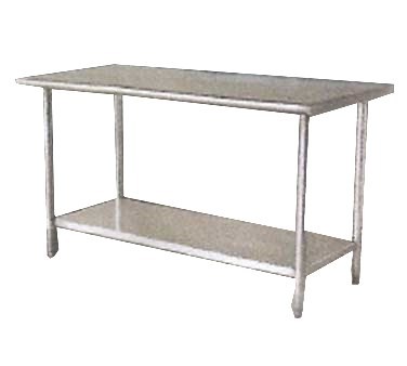 WTSS2430GS WORKTABLE 24X30 SS TOP GALV LEGS & UNDERSHELF